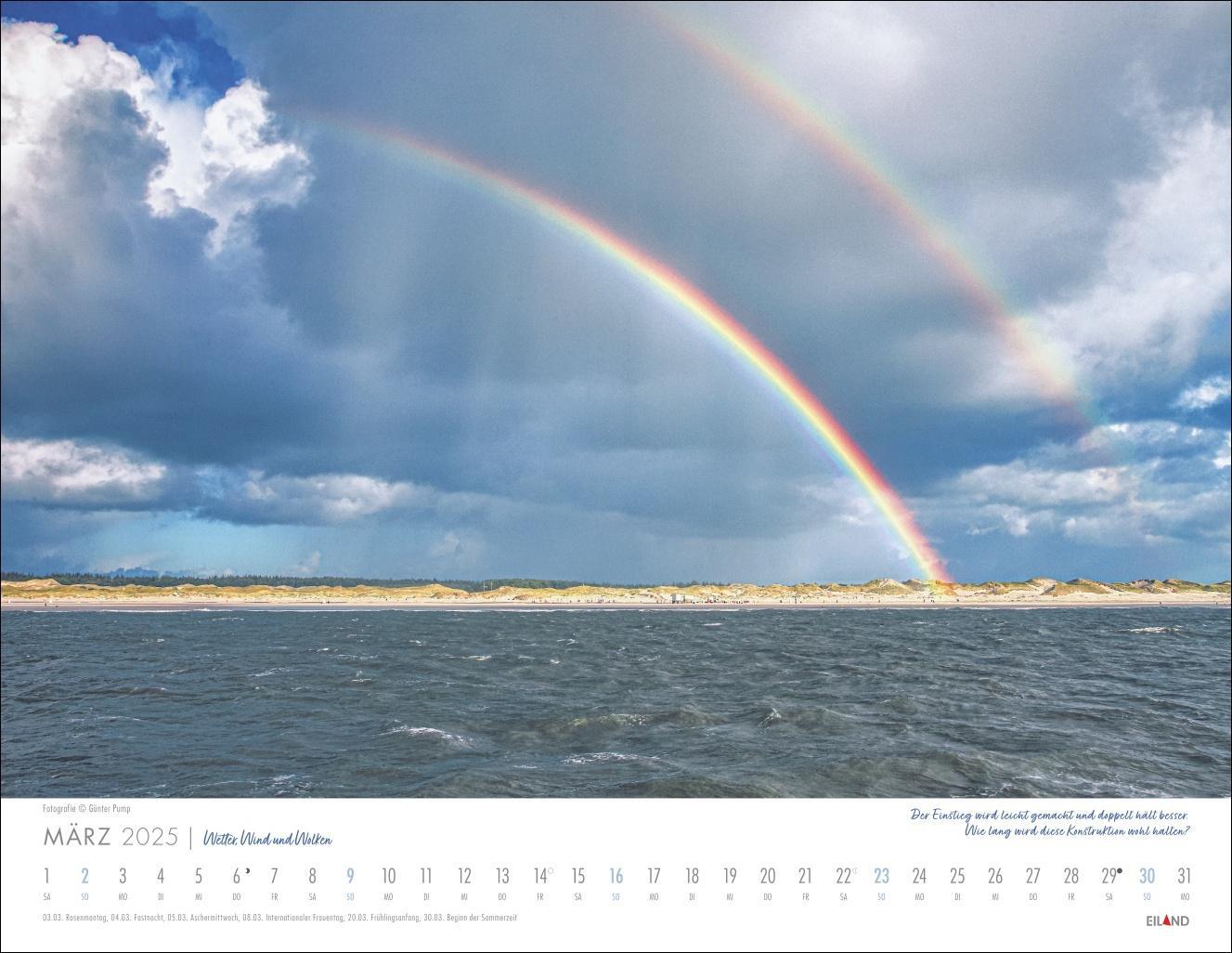 Bild: 9783964023643 | Wetter, Wind und Wolken Kalender 2025 - Der Himmel an der Waterkant