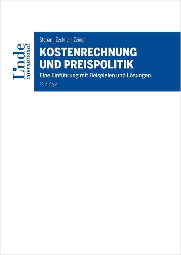 Cover: 9783714303643 | Kostenrechnung und Preispolitik | Adolf Stepan (u. a.) | Taschenbuch