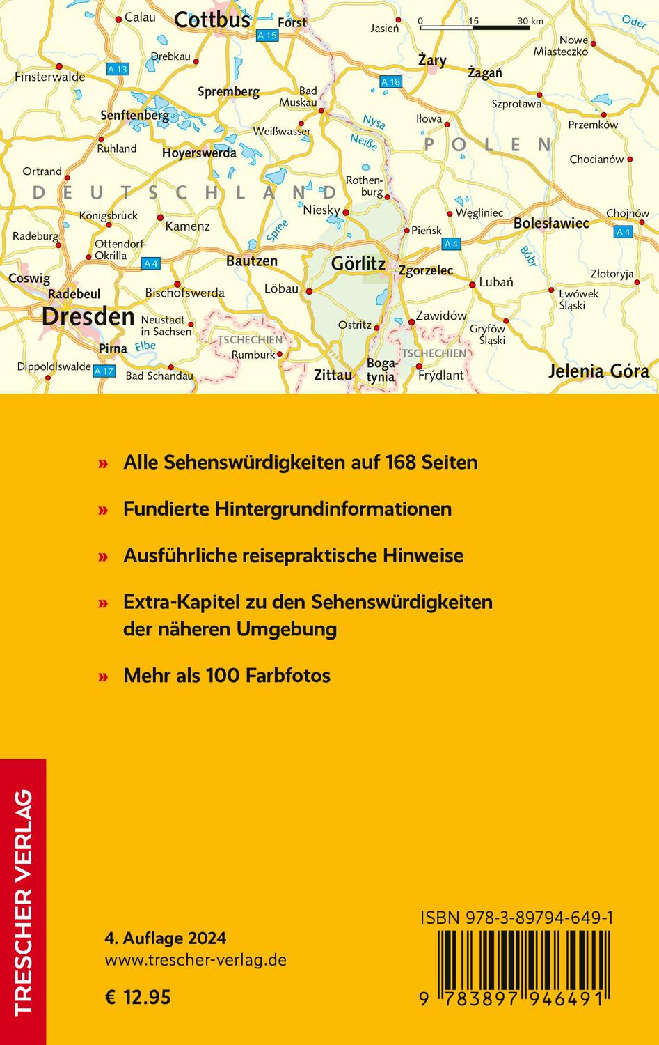 Rückseite: 9783897946491 | TRESCHER Reiseführer Görlitz | André Micklitza | Taschenbuch | 168 S.